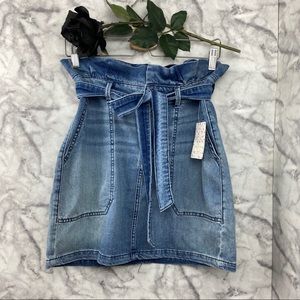 Free People Denim Mini Skirt